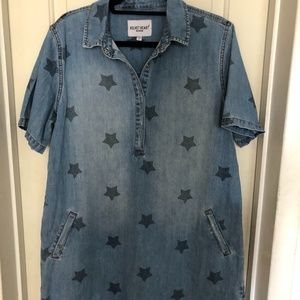VELVET HEART Denim Dress With Stars